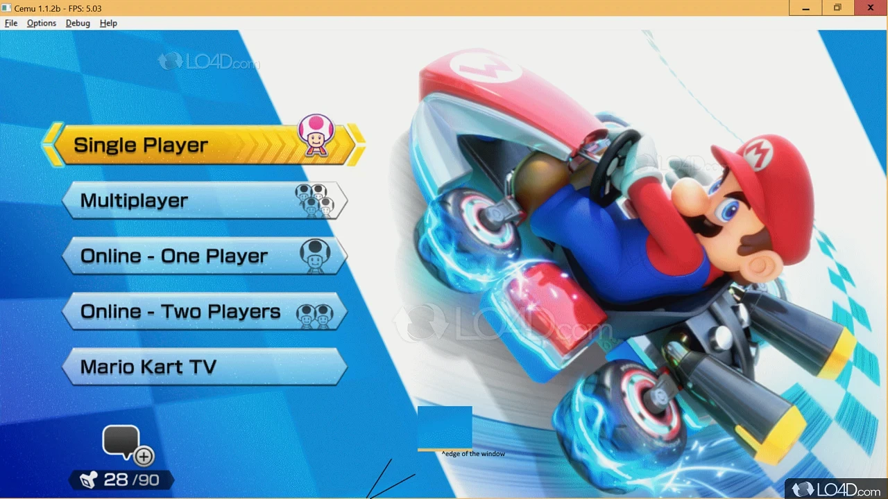 Cemu 运行马里奥赛车 8 主界面